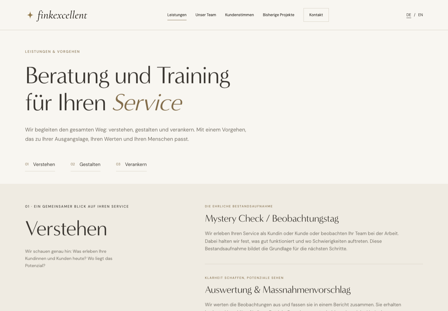 finkexcellent – Leistungen
